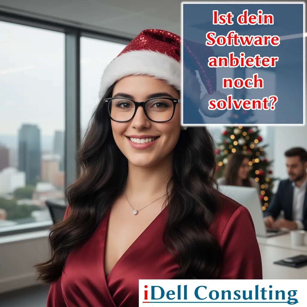 Moderne Darstellung eines stabilen, unabhängigen digitalen Systems mit verbundenen Modulen und Daten, die symbolisieren, dass Unternehmen volle Kontrolle über ihre ERP-Infrastruktur behalten.